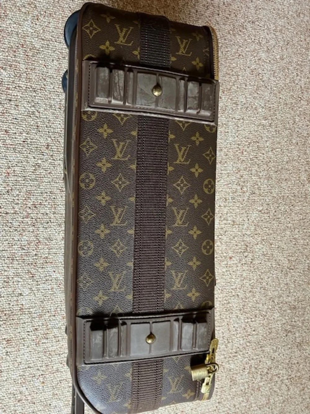 Louis Vuitton Monogram Pegase 55 Rolling Carry-On with Natural Trim